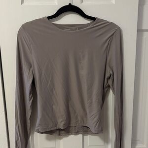 Abercrombie Long Sleeve Top in Gray